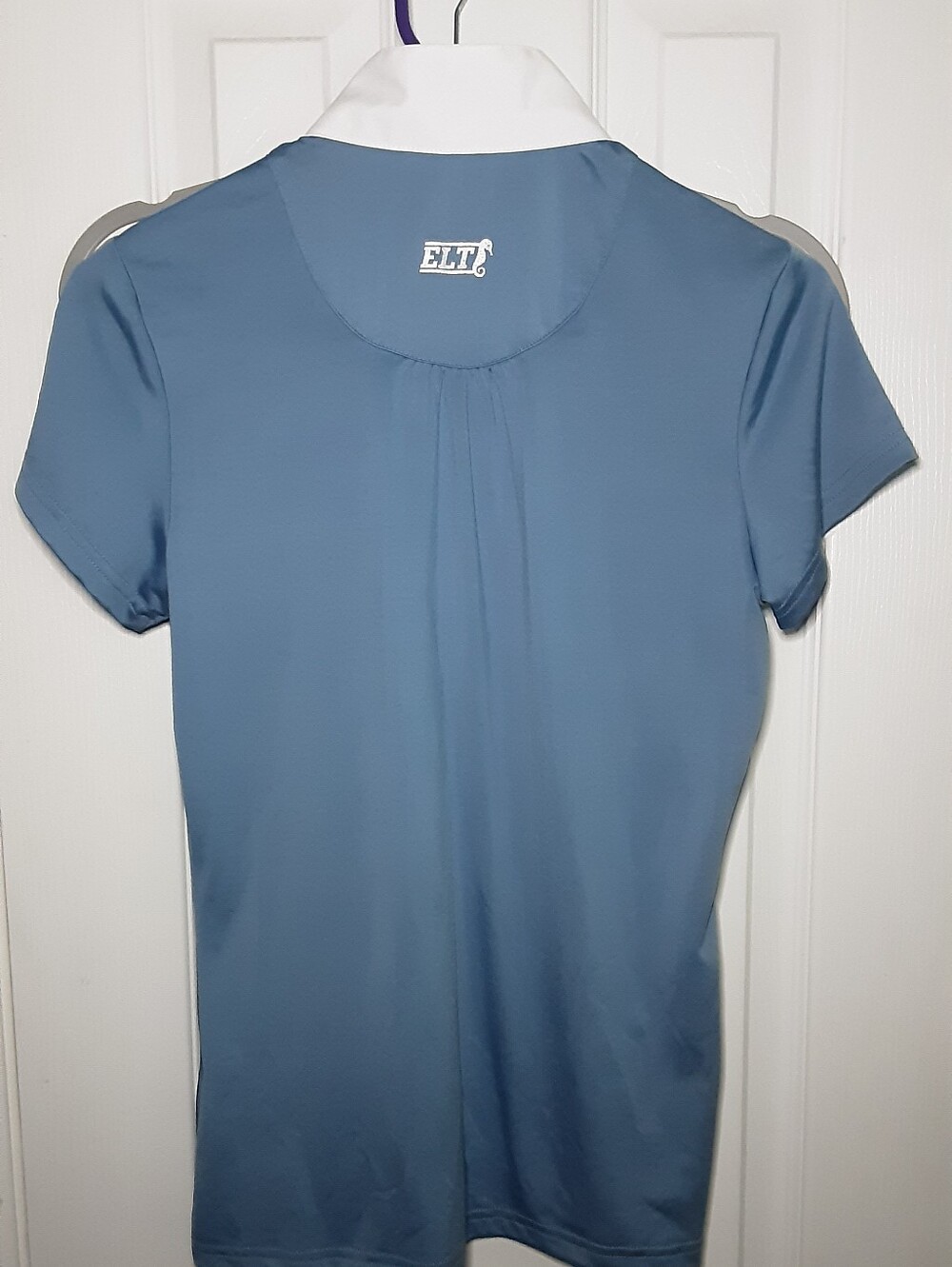 Women’s Light Blue Equestrian Riding Shirt - Picture 2 of 6